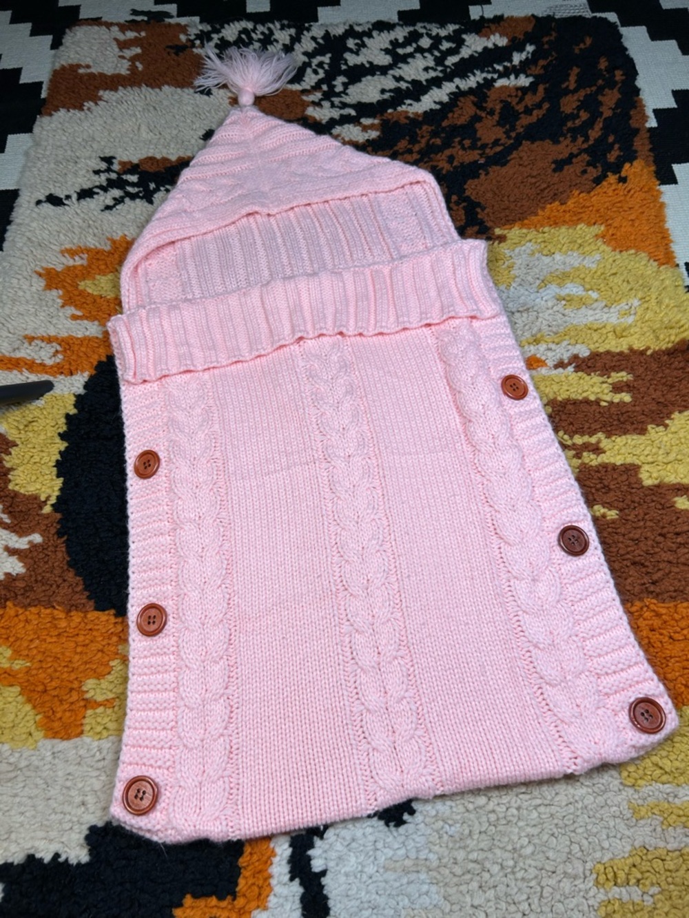 Cuddliest, hooded, button up infant snuggle sack!!